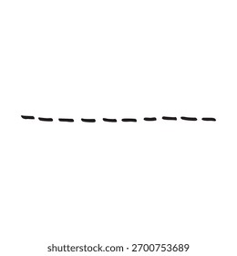 elemento de design de borda tracejada preta