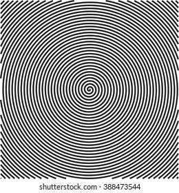 Black dashed random concentric circles abstract background