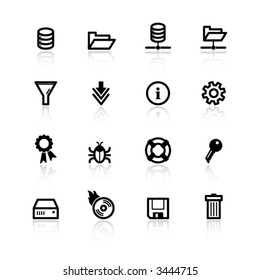 black database icons