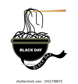 black day web banner design. illustration vector