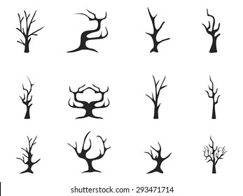 Black Dead Tree Icons