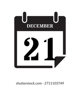 Gráfico de 21 de dezembro preto