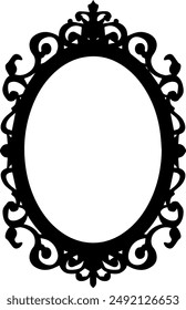 Black decoration frame inspired by Halloween