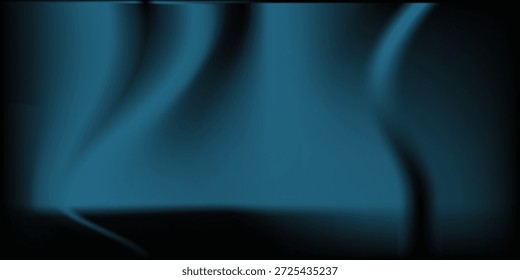 Fondo gris gasolina verde azul oscuro profundo negro. Tela de satén de seda. Lujo elegante belleza premium rica. Brillo brillante brillante brillante sedoso. Pliegue de cortina. Navidades de cumpleaños festivo.