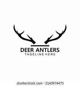 black deer antler logo vector