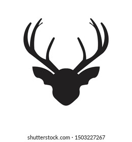 Black Deer Icon Logo Stock Vector (Royalty Free) 1503227267 | Shutterstock