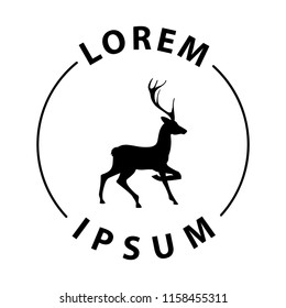 black deer, logo template