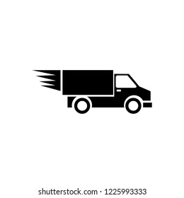 Black Delivery Truck Stock Vector (Royalty Free) 1225993333 | Shutterstock