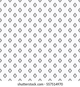 Black dense group rhombus pattern on white background