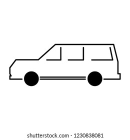 black design illustration isolated vector icon car