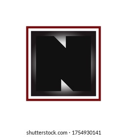 black design logo font n