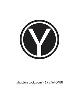 black design logo font y