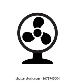 Black Desk Fan Icon, Fan Vector