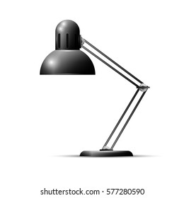 Black desk lamp