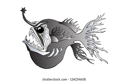 Black Devil Fish Stock Vector (Royalty Free) 134254658 | Shutterstock