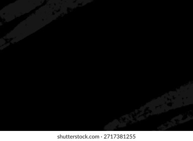 Black Diagonal Halftone Texture Background. Abstract Industrial distressed Pattern with Copy Space. Techno noise backdrop.