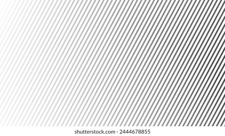 Black diagonal line striped Background. Vector parallel slanting, oblique lines texture for fabric style