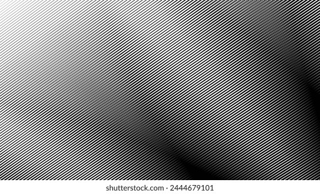 Schwarzer diagonal gestreifter Hintergrund. Vektorgrafik parallele schräge, schräge Linien Textur für Stoffstil
