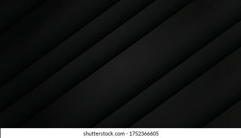 Fondo de líneas diagonales negras, fondo abstracto oscuro, ilustración vectorial.