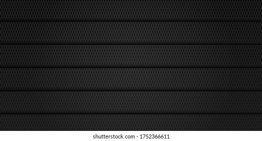 Fondo de líneas diagonales negras, fondo abstracto oscuro, ilustración vectorial.