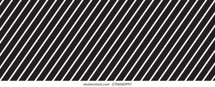 Líneas diagonales negras sobre fondo blanco. Rayas paralelas inclinadas. Estampado de tiras rectas inclinadas. Fondo de pantalla de rayas anguladas. Abstractas diseño minimalista. Vector ilustración gráfica.