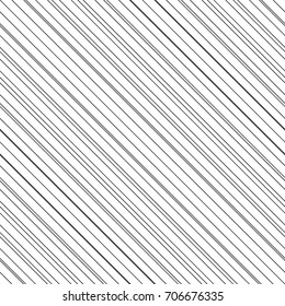 Black diagonal lines. Striped wallpaper. Seamless surface pattern design with symmetrical linear ornament. Stripes motif. Digital paper for page fills, web designing, textile print. Vector art.