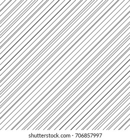 Black diagonal lines. Striped wallpaper. Seamless surface pattern design with symmetrical linear ornament. Stripes motif. Digital paper for page fills, web designing, textile print. Vector art.