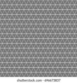Black diagonal mini lines on white background. Seamless surface pattern design with linear ornament. Slanted strokes wallpaper. Hash stroke motif. Digital paper with angled stripes for print. Vector.