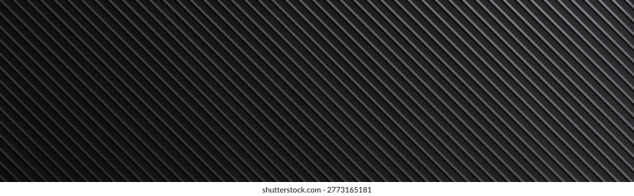Black diagonal ribbed metal texture pattern with dark matte finish.