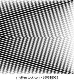Black diagonal sharp lines abstract background. Surface pattern design with linear ornament. Stripes motif. Image with slanted rays. Digital paper, web design, textile print. Vector art illustration