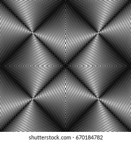 Black diagonal sharp lines abstract on white background. Surface pattern design with linear ornament. Stripes motif. Image with slanted rays. Digital paper with chevrons, zigzag and stars. Vector art.
