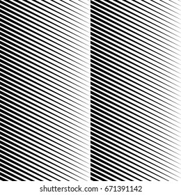 Black diagonal sharp lines abstract background. Seamless surface pattern design with linear ornament. Stripes motif. Image with slanted rays. Striped digital paper. Hatched illustration. Optical art.