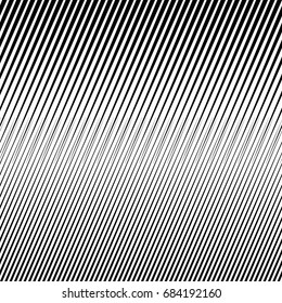 Black diagonal sharp lines abstract background. Seamless surface pattern design with linear ornament. Stripes motif. Image with slanted rays. Striped digital paper. Hatched illustration. Optical art.