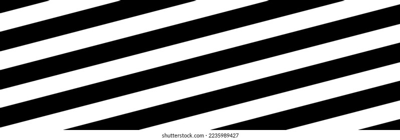 Black diagonal stripes on white background. Straight lines pattern for backdrop and wallpaper template. Realistic lines with repeat stripes texture. Simple geometric background, vector illustration