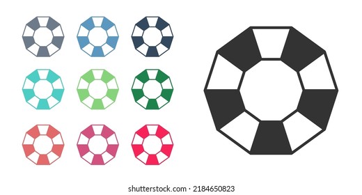 Icono de diamante negro aislado en fondo blanco. Símbolo de joyería. Gem stone. Indique los iconos en colores. Vector