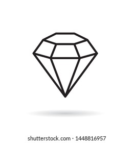 black diamond icon- vector illustration