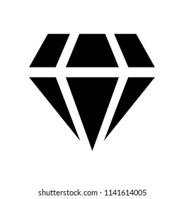 Black Diamond Icon Vector Logo Template