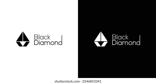 O design do logotipo Black Diamond é único e elegante