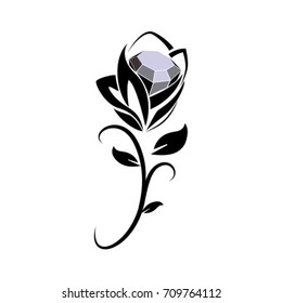 black diamond rose