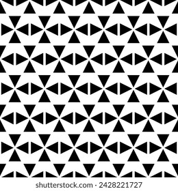 Schwarzes Rautenform nahtloses Muster auf weißem Hintergrund Vektor. Einfache geometrische Form wiederholt Muster Design. Wand- und Bodenkeramikfliesen Muster.
