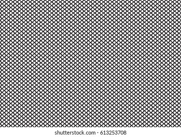 Black diamond square mesh on white background vector illustration.