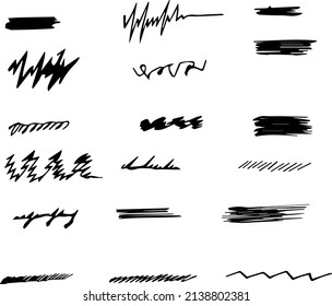 Black and Different Shaped Brush Set