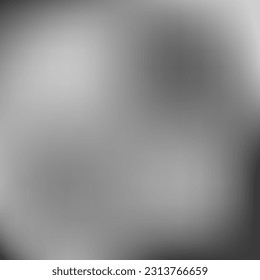 Fondo de degradado de vectores de aluminio digital negro. Color de agua gris Malla de degradado oscuro mínimo. Fondo Blanco Suave De Moda Vacía Borrosa. Superficie lisa monocromática metálica plateada.