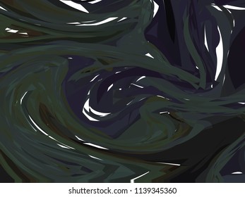 Black digital marbling. Elegant marbled vector background. Liquid paint marbling backdrop. Cool color palette mesh background. Pale marbling texture. Marbled abstract surface design