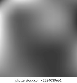 Black Digital Minimal Metallic Blurry Background. Monochrome Dark Liquid Aluminium Gradient Backdrop. Grey Trendy Smooth Silver Smooth Surface. White Watercolor Vector Empty Gradient Mesh.
