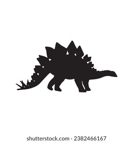 Black dinosaur silhouettes set for kids, dinosaur silhouette, black dinosaur