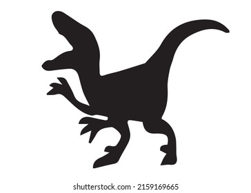 Black Dinosaur Vector Illustration. Dinosaur Vector. Dinosaur Image