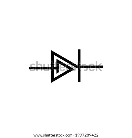 black diode logo vektor template