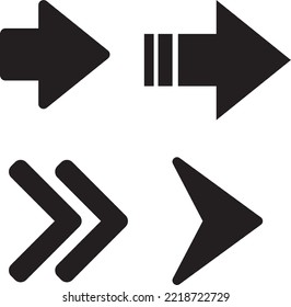 The black direction arrow icon is editable.