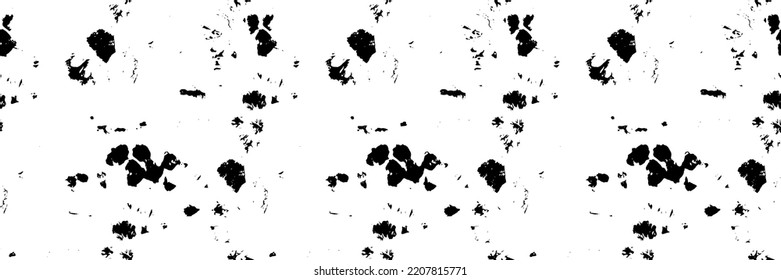 Doodle Negro Bg. Pincel de esbozo negro. Repetir el tinte sin inconvenientes. Vector blanco Doodle. Luz negra sin foco. Tye de franja de grano. Impresión de tinta vectorial. La sucia mancha acuática. Fondo del manto de tinta de esbozo
